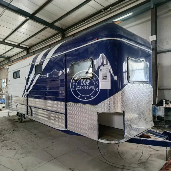 2024 Customized Australian Standard 2 Horse Angle Load 2HAL Horse Trailer Horse Float For Sales - Image 2