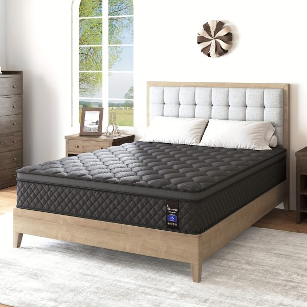Viscountess Luxury Gel Memory Foam Mattress - Cooling, Motion Isolating, Medium Firm Support - 12" 14" Twin, Full, Queen, King Size, Pocket Spring Mattress in a Box for Ultimate Sleep Comfort - Image 2