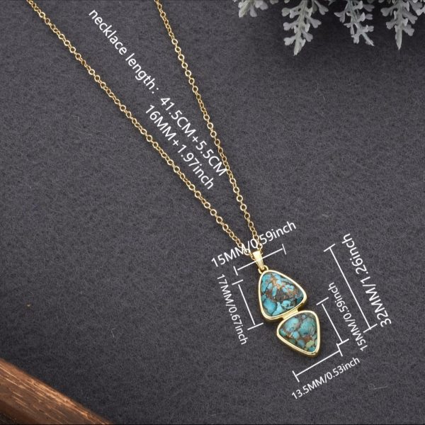 A Vintage Palace-style Natural Turquoise Necklace Made Of 5g Of S 925 Silver. - Image 5