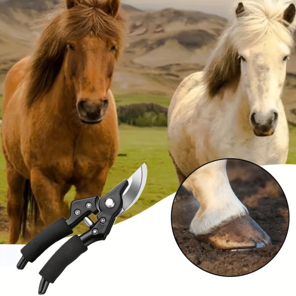 1pc Horseshoe Trimmer, Iron Goat Hoof Shears With Stronger Spring Load, Multi-purpose Lamb Nail Clippers - Image 2