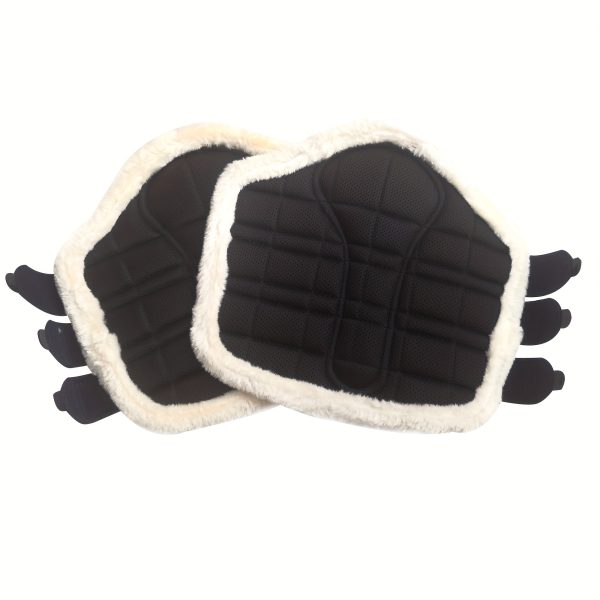 1 Pair EquiStar Horse Leg Protection Wraps - Breathable Mesh & Faux Leather, Quick-Fit for Training & Jumping, Impact Absorbing, Faux Leather, Sizes XL/L/M, for Horses, Without Battery - Image 8