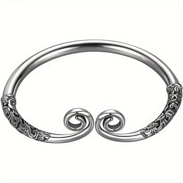 Vintage Solid Silver Bangle With 999 Sterling Silver, Weighing 30 Grams (1.05oz) - Image 6