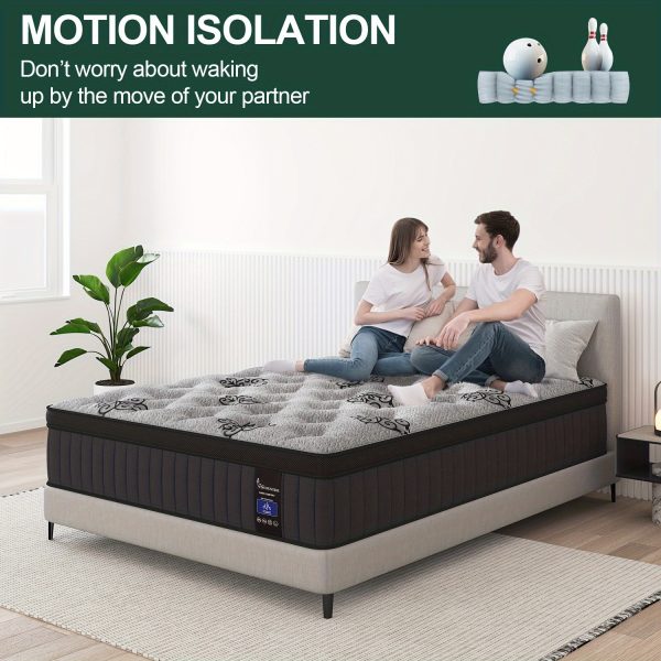 Viscountess Luxury Mattress - 12"-14" Thick Gel Memory Foam Hybrid Pocket Spring Design - Twin, Full, Queen, King Sizes - Medium Firm Comfort - Mattress in a Box - Image 5