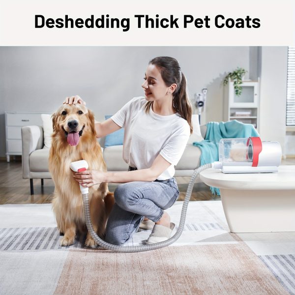 2.5L Pet Hair Vacuum Cleaner & Dog Grooming Kit, 13000kpa/300W Powerful 3-Modes Vacuum with Low Noise Design, Electric Clipper & 4 Comb Attachments for Dogs, Cats, and Other Animals - Image 6