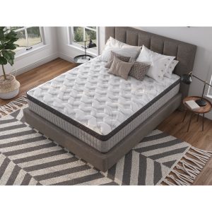 Assembled in USA - 12 inch High Quality Innerspring Hybrid and Cooling Gel Memory Foam Mattress and Motion Isolation