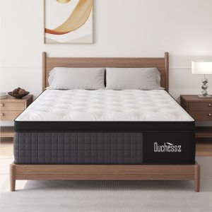 Duchess Luxury Gel Memory Foam Mattress - Cooling Sleep, Motion Isolation, Medium Firm Feel, 12"-14" Thickness, Twin to King Size, Pocket Spring Technology, Mattress In A Box, Breathable Design for Undisturbed Rest