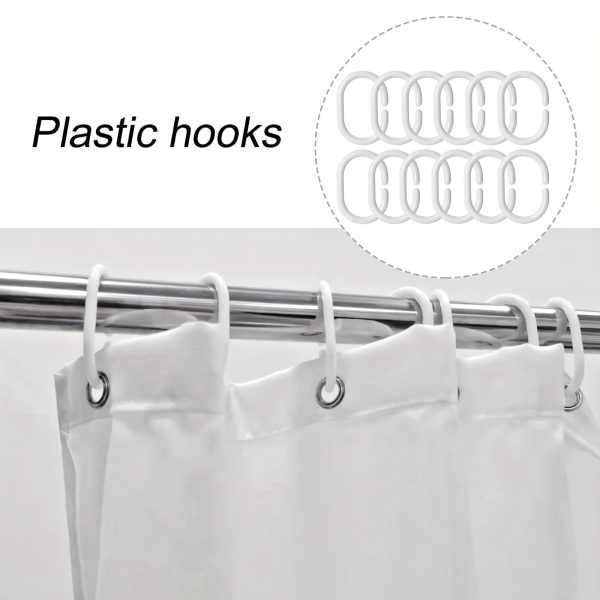 1pc/4pcs - Rural Highland Cow Shower Curtain Set, Including Waterproof Shower Curtain with 12 Plastic Hooks, Bathroom Non-slip Floor Mat, Toilet U-shaped Mat, Cover Mat, Fun Western Barn Door Inspirational Quotes Farmhouse Animal Bull Modern Bedroom Cool - Image 7