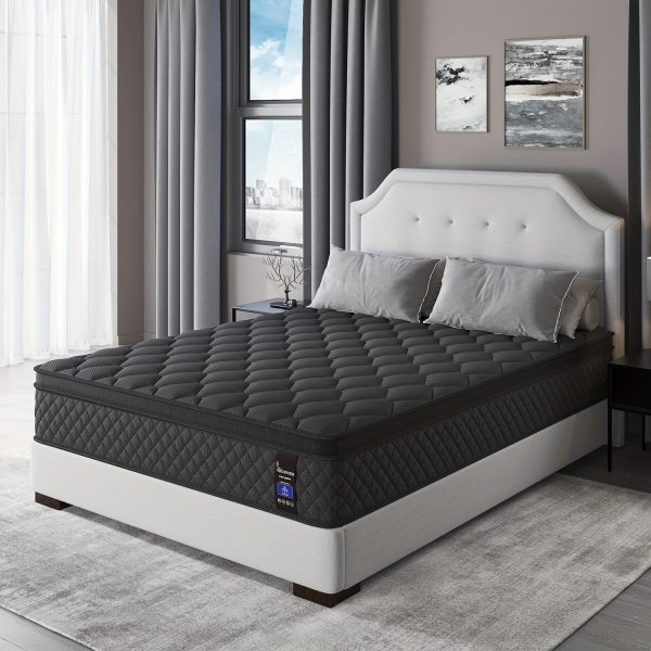 Viscountess Luxury 12" 14" Gel Memory Foam Hybrid Pocket Spring Mattress - Ultimate Sleeping Comfort with Cooling Gel and Individual Pocket Springs - Twin, Full, Queen, King Sizes Available in a Box - Image 2
