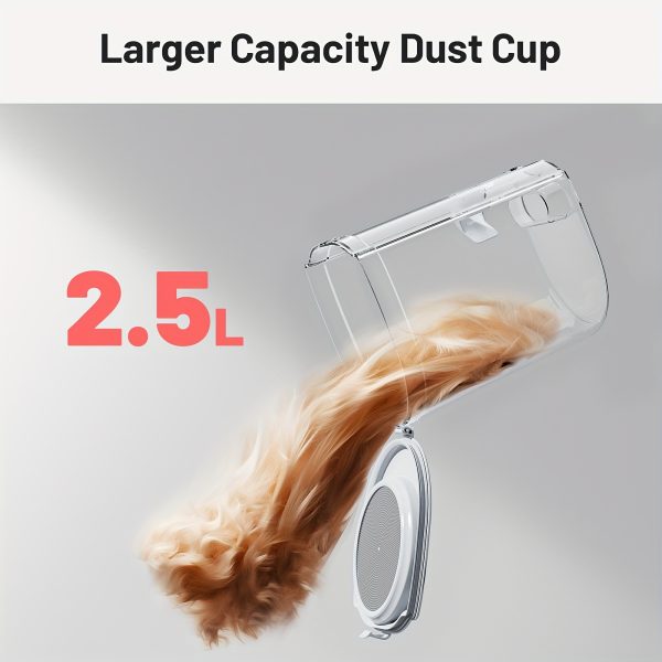 2.5L Pet Hair Vacuum Cleaner & Dog Grooming Kit, 13000kpa/300W Powerful 3-Modes Vacuum with Low Noise Design, Electric Clipper & 4 Comb Attachments for Dogs, Cats, and Other Animals - Image 3