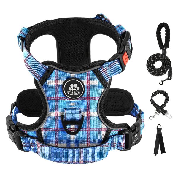 No-Pull Dog Harness for Large Dogs, Fully Adjustable with Leash, Safety Belt, Storage Strap, 360° Reflective Strips & Comfortable Handle - Image 7