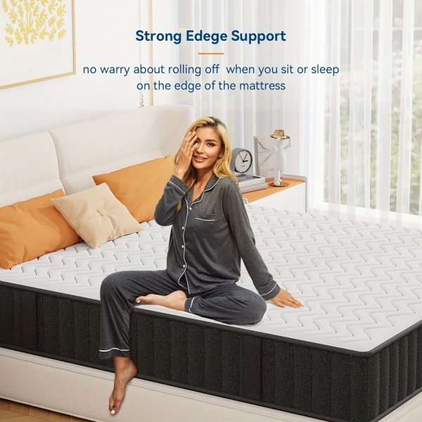 12 Inch Premium Gel Memory Foam Mattress, Medium Firm, Breathable, Designed For Support And Comfort, Fiberglass Free, 10 Inch Bed In A Box - Image 7