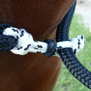 1pc Durable Polyester Horse Halter Lead Rope, 98.43inch Multipurpose Equestrian Bridle Lunge Line with Secure Knot, Horse Training Tack for All Breeds