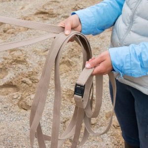 Brown Mesh Long Thread | Very Suitable for Young People And Horses | Used for Beneficial Ground Training | Can Be Used for Saddles Or Harnesses | Heavy Duty Mesh