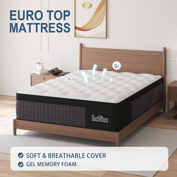 Duchess Luxury Gel Memory Foam Mattress - Cooling Sleep, Motion Isolation, Medium Firm Feel, 12"-14" Thickness, Twin to King Size, Pocket Spring Technology, Mattress In A Box, Breathable Design for Undisturbed Rest - Image 4