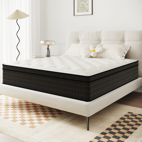 12/14 Inch Memory Foam Hybrid Mattress Pocket Spring Twin Full Queen King In A Box - Image 6