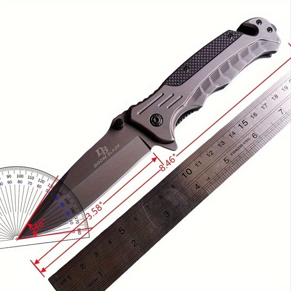 Versatile Outdoor Folding Pocket Knife with 8Cr15 Steel Blade - Ideal for EDC, Camping, and Survival - Image 9