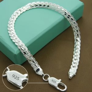 Elegant 925 Sterling Silver Bracelet - The Perfect Gift for Weddings, Engagements And Special Occasions