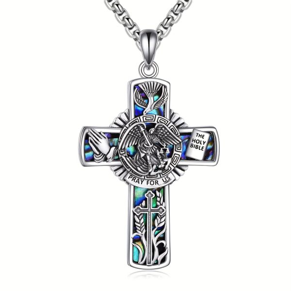 YFN St. Michael Necklace S925 Sterling Silver High-end Jewelry Gift For Men And Women - Image 2