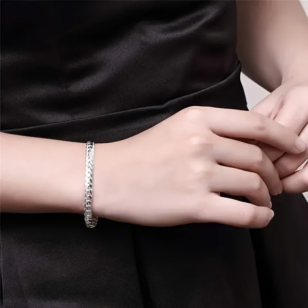 Elegant 925 Sterling Silver Bracelet - The Perfect Gift for Weddings, Engagements And Special Occasions - Image 5