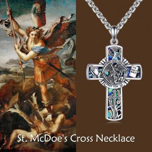YFN St. Michael Necklace S925 Sterling Silver High-end Jewelry Gift For Men And Women