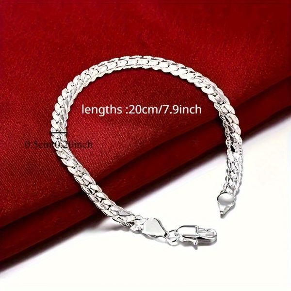Elegant 925 Sterling Silver Bracelet - The Perfect Gift for Weddings, Engagements And Special Occasions - Image 2