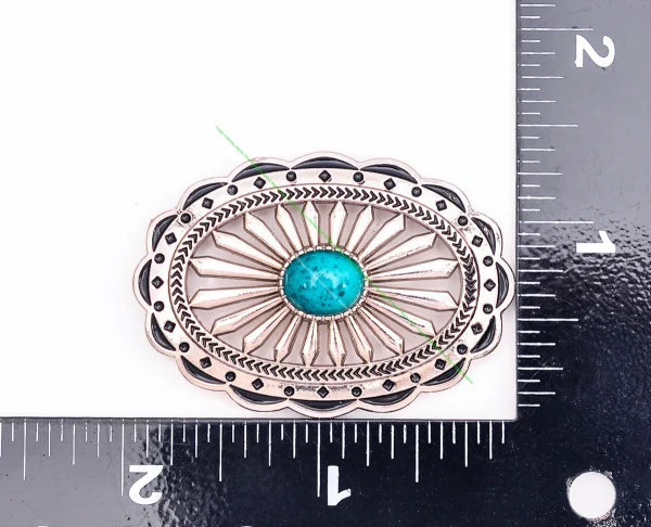 10pcs Big Southeast Indian Ethnic Flower Turquoise Concho For Horse saddles Handbag Leathercraft Belt Hardware Conchos Screwback - Image 5