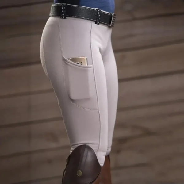 Women Horse Racing Pocket Hip Lift Horse Riding Tights Reithose Riding Pant Equestrian Pants Breeches Equestrian Leggings - Image 5