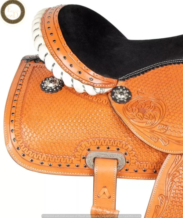 High quality customizable portable western horse leather saddle wholesale price latest sports entertainment available customizat - Image 5