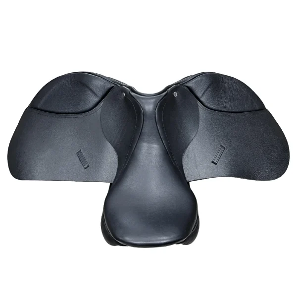 High Quality Removable Black Leather Rocking English Saddle for Horse Racing Dressage Saddle Seat Show Jumping and Polo - Image 5