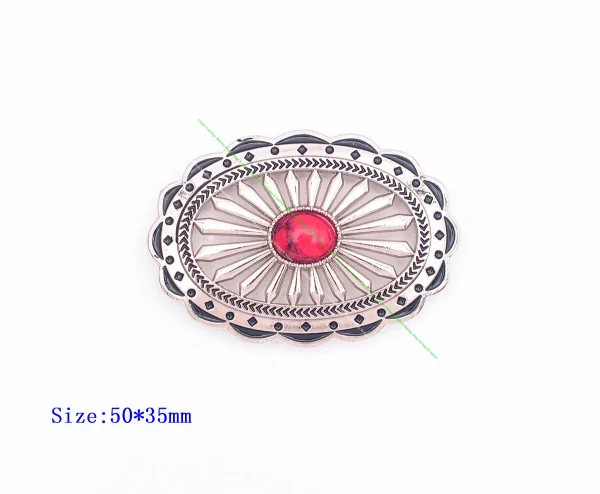 10pcs Big Southeast Indian Ethnic Flower Turquoise Concho For Horse saddles Handbag Leathercraft Belt Hardware Conchos Screwback - Image 8