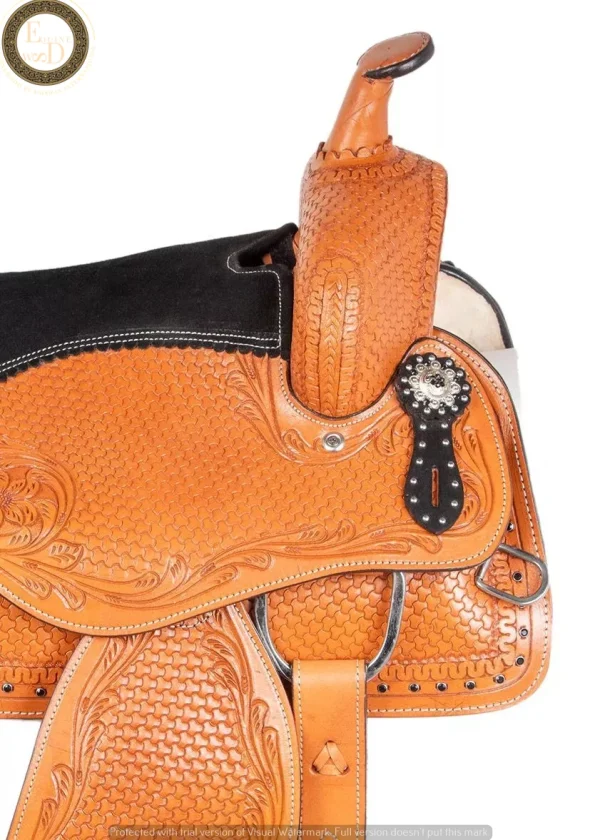 High quality customizable portable western horse leather saddle wholesale price latest sports entertainment available customizat - Image 4