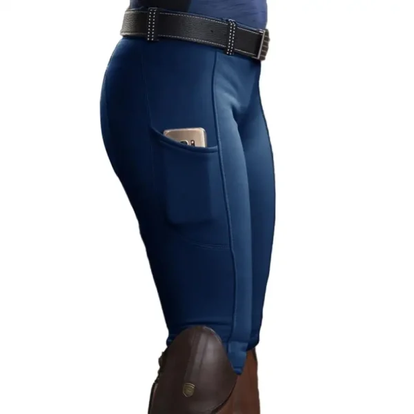 Women Horse Racing Pocket Hip Lift Horse Riding Tights Reithose Riding Pant Equestrian Pants Breeches Equestrian Leggings - Image 10