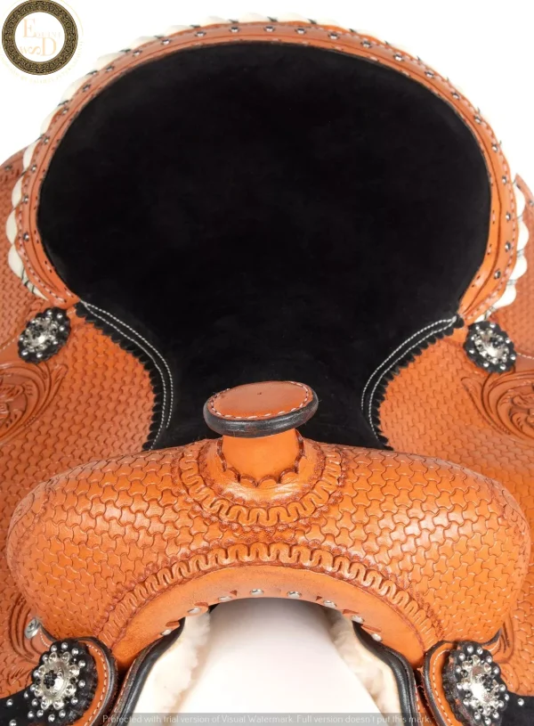 High quality customizable portable western horse leather saddle wholesale price latest sports entertainment available customizat - Image 6
