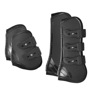 2 PCS Adjustable Horse Leg Boots Equine Front Leg Guard Equestrian Tendon Protection Neoprene Protection Horse Hock Brace