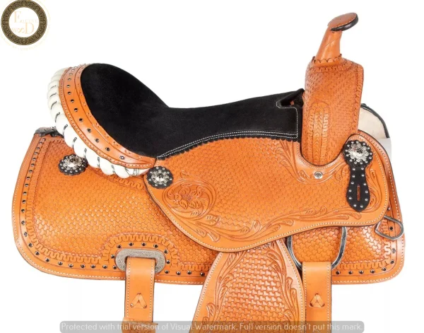 High quality customizable portable western horse leather saddle wholesale price latest sports entertainment available customizat - Image 2