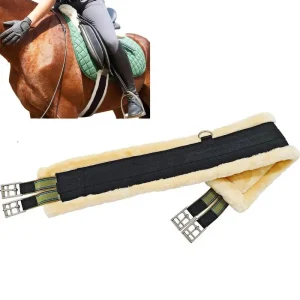 Western Cinch For Horses Horse Cinch Fleece Elastic Stainless Steel English Girth Western Heavy Duty Saddle Accessories Horse